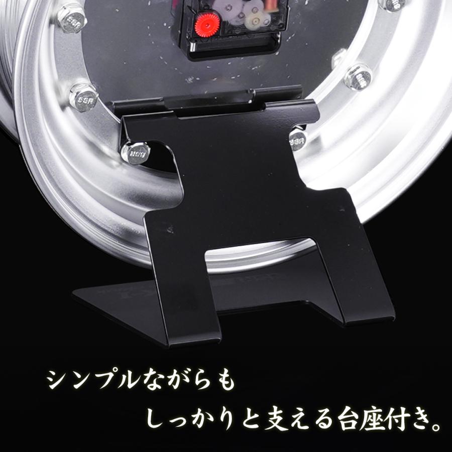 SSR MK-I（マーク1）スピードス ター マークワン テーブルクロッ ク ホイールデザイン 卓上時計 1 0インチ Made in JAPAN 日本製 スタンド付き 置き時計の補足画像