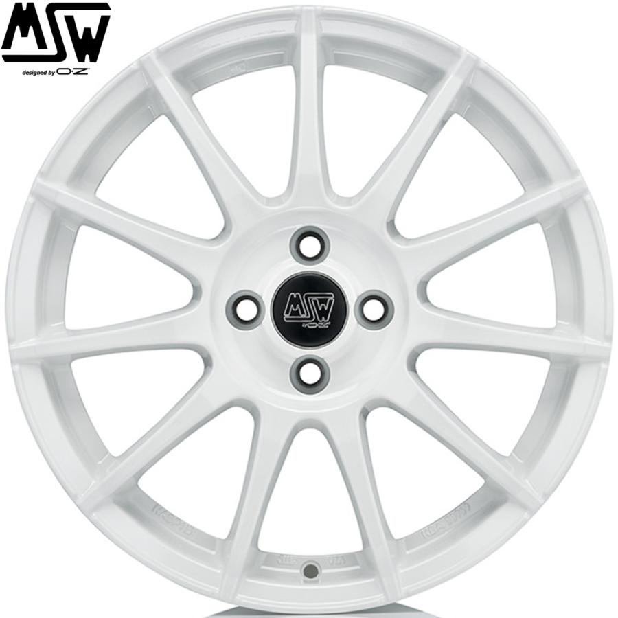 【★残2台 限定カラー★】OZ MSW85-II 17ｘ7.0 +35 4H/98 ホワイト（WH）85-54T ｘ4本 ※アバルト(ABARTH)/フィアット(FIAT)の補足画像