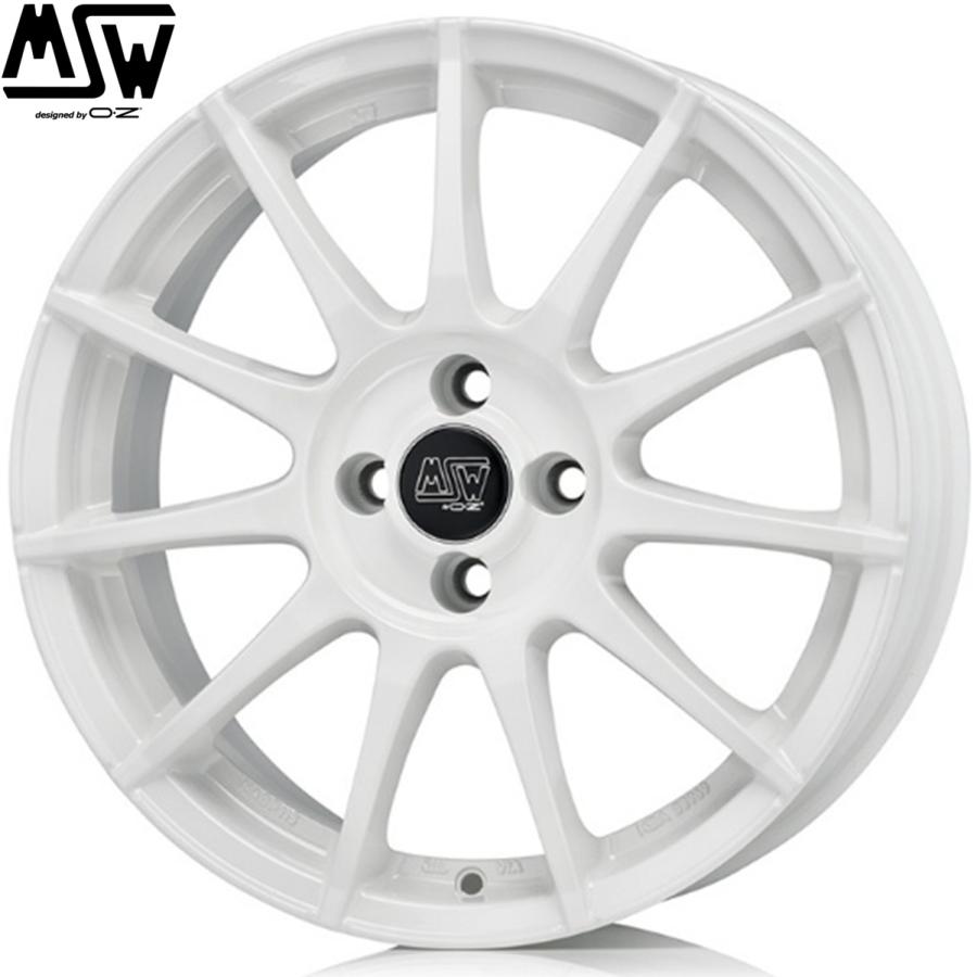 【★残2台 限定カラー★】OZ MSW85-II 17ｘ7.0 +35 4H/98 ホワイト（WH）85-54T ｘ4本 ※アバルト(ABARTH)/フィアット(FIAT)の補足画像