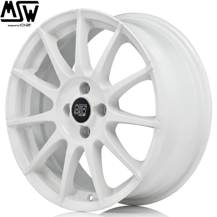 【★残2台 限定カラー★】OZ MSW85-II 17ｘ7.0 +35 4H/98 ホワイト（WH）85-54T ｘ4本 ※アバルト(ABARTH)/フィアット(FIAT)の補足画像
