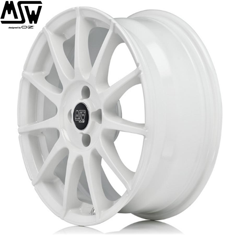 【★残2台 限定カラー★】OZ MSW85-II 17ｘ7.0 +35 4H/98 ホワイト（WH）85-54T ｘ4本 ※アバルト(ABARTH)/フィアット(FIAT)の補足画像