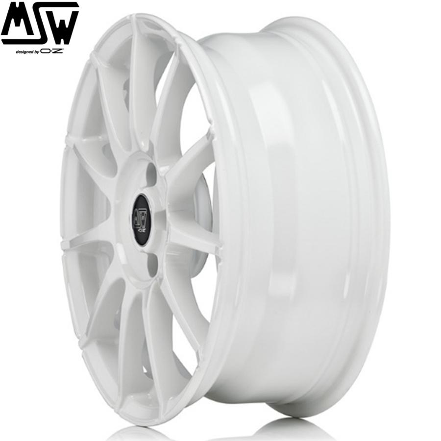 【★残2台 限定カラー★】OZ MSW85-II 17ｘ7.0 +35 4H/98 ホワイト（WH）85-54T ｘ4本 ※アバルト(ABARTH)/フィアット(FIAT)の補足画像