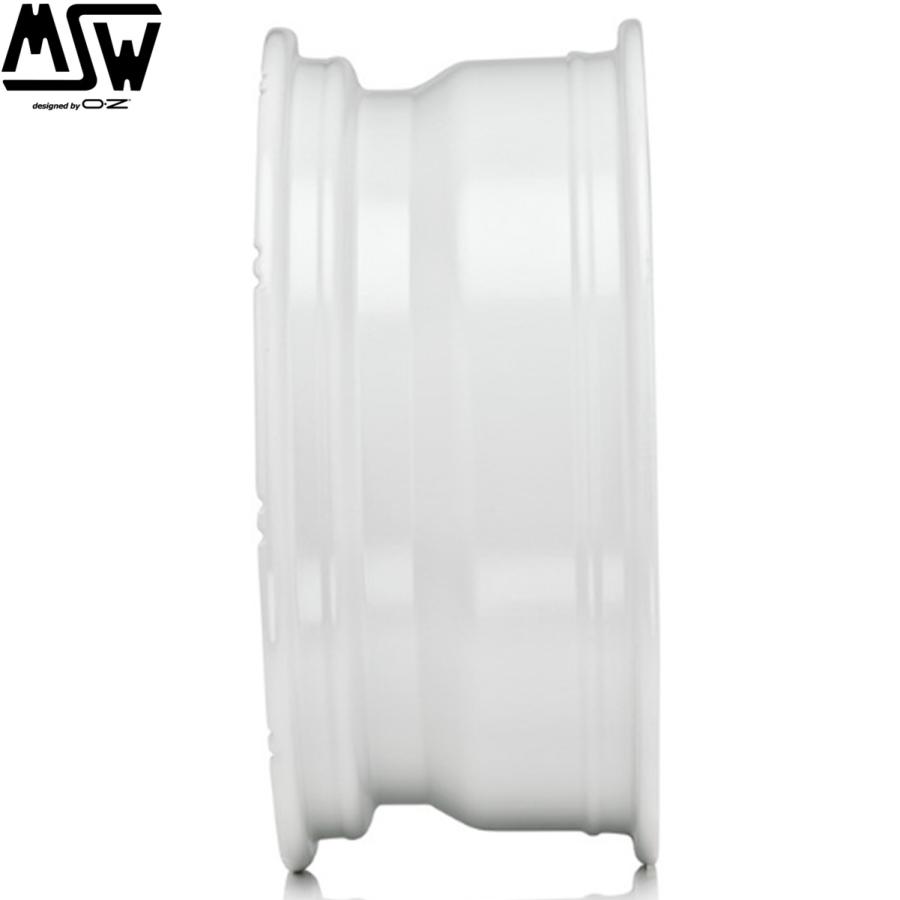 【★残2台 限定カラー★】OZ MSW85-II 17ｘ7.0 +35 4H/98 ホワイト（WH）85-54T ｘ4本 ※アバルト(ABARTH)/フィアット(FIAT)の補足画像