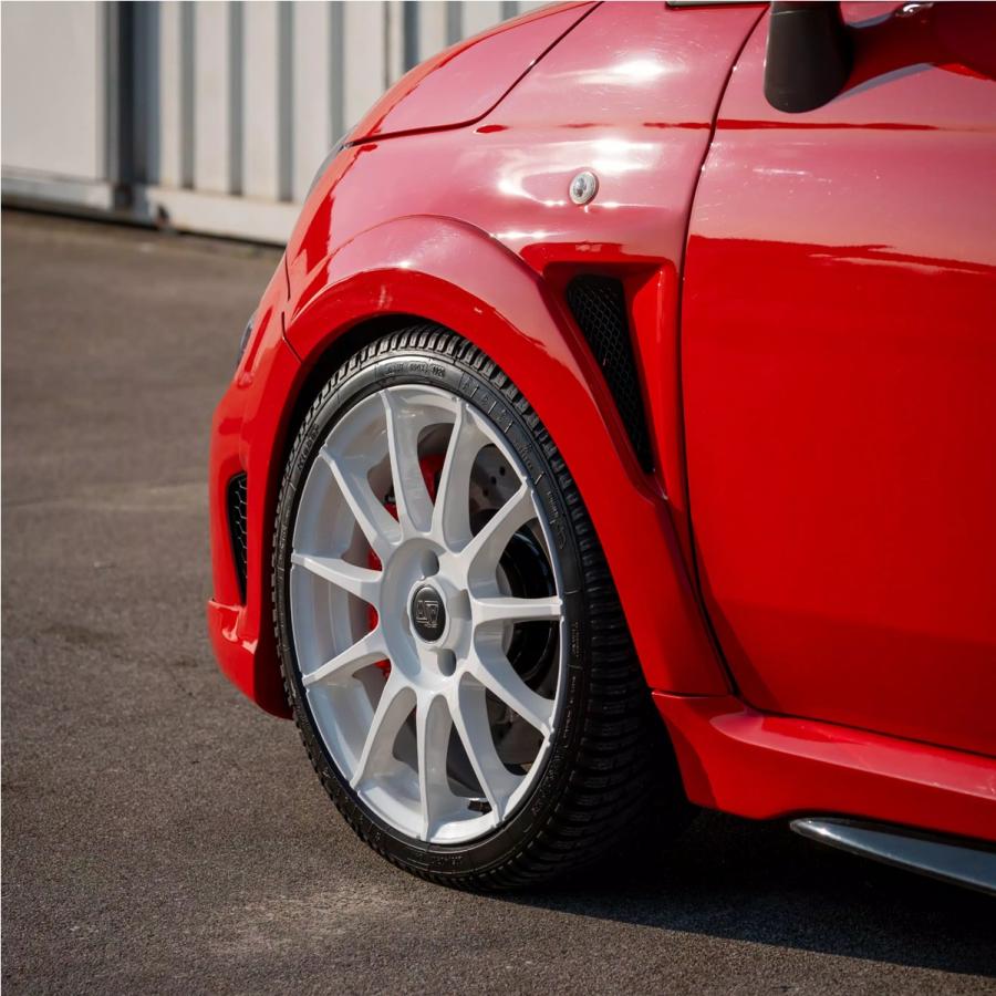 【★残2台 限定カラー★】OZ MSW85-II 17ｘ7.0 +35 4H/98 ホワイト（WH）85-54T ｘ4本 ※アバルト(ABARTH)/フィアット(FIAT)の補足画像